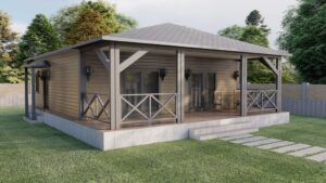 2+1 100 m² Konforlu Hafif Çelik Ev