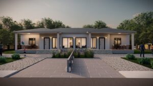 4+2 174 m² Büyük Aile Hafif Çelik Ev