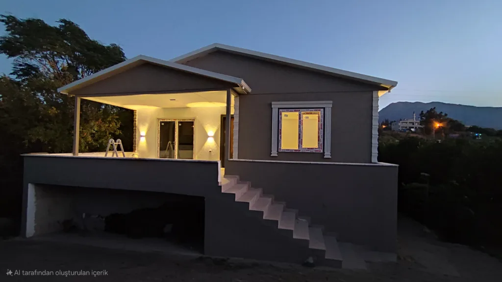 Arsuz 84 m² Şık Prefabrik Ev Projesi